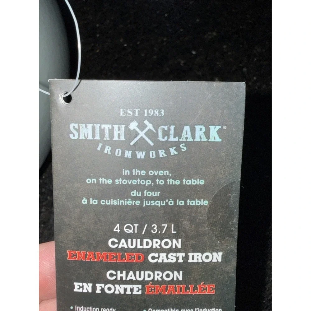 Very Rare Smith and Clark Cast Iron Cauldron 4 QT SAGE GREEN 2026 Halloween NWT